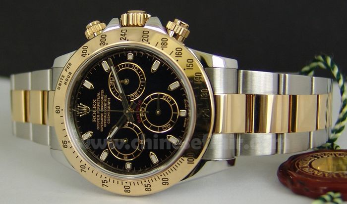 Replica Rolex Daytona 7750 Two Tone Watch - Rolex Grade 1